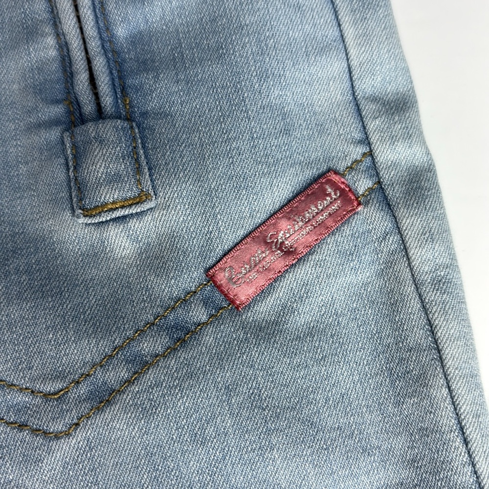 b.u.m equipment Wide Leg Sailor 70's Jean Capri's Light Blue Wash Missy 14 - Picture 7 of 9